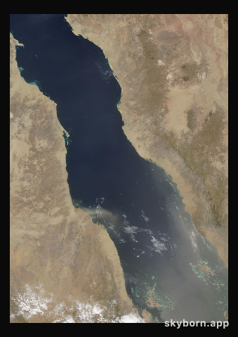 The Earth on 25 July 2013 · Red Sea