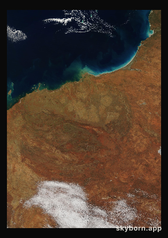 The Earth on 28 July 2013 · Pilbara, Western Australia