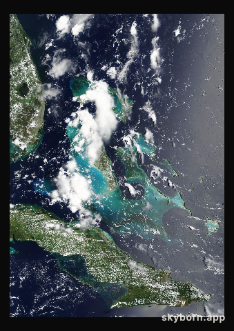 The Earth on 29 July 2013 · Bahamas