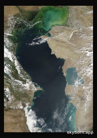 The Earth on 4 September 2013 · Caspian Sea