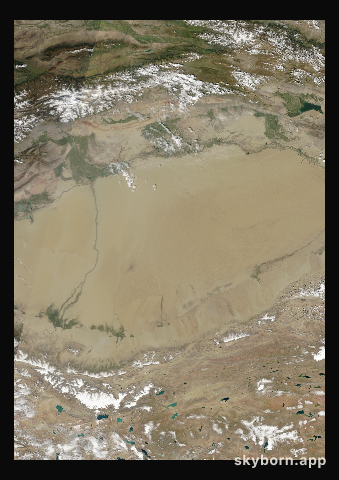 The Earth on 9 September 2013 · Taklamakan Desert