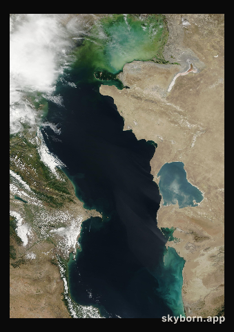 The Earth on 15 September 2013 · Caspian Sea