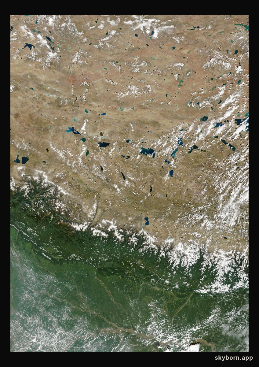 The Earth on 18 September 2013 · Himalaya and Tibet