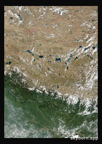 The Earth on 18 September 2013 · Himalaya and Tibet