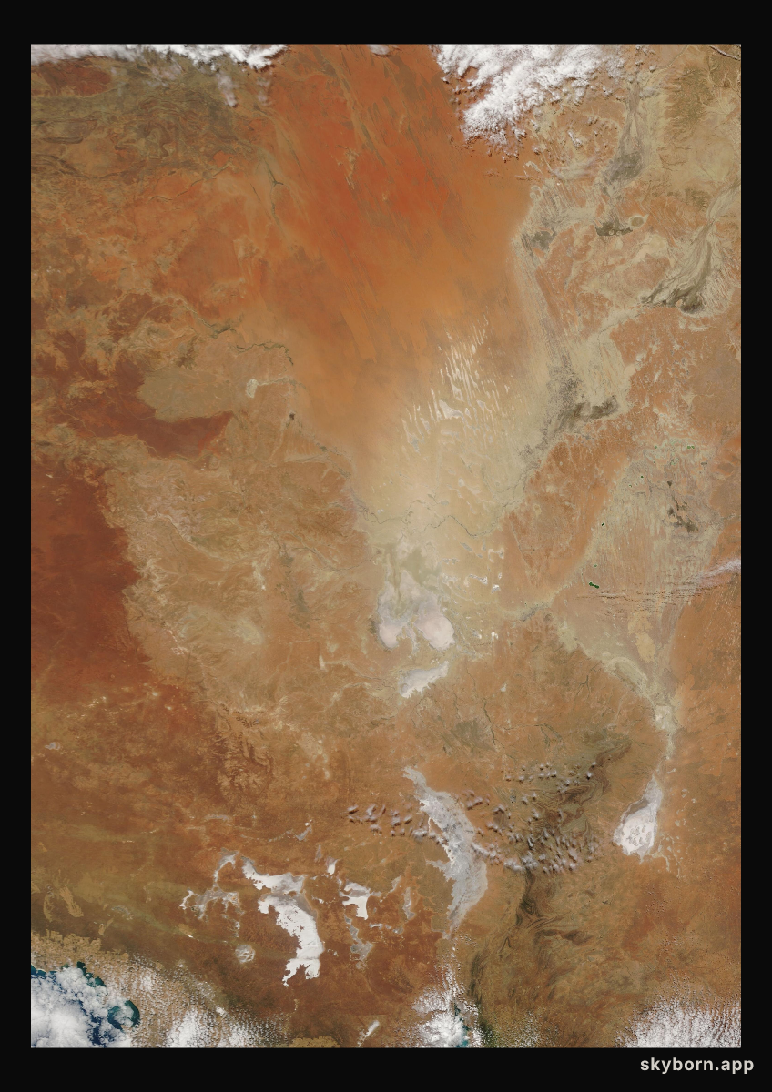 The Earth on 14 October 2013 · Lake Eyre, Australia