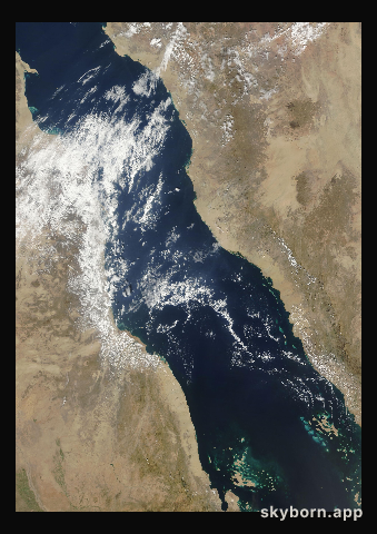 The Earth on 31 October 2013 · Red Sea