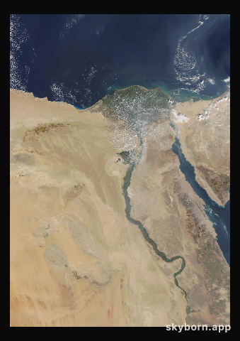 The Earth on 2 November 2013 · Nile Delta and Sinai