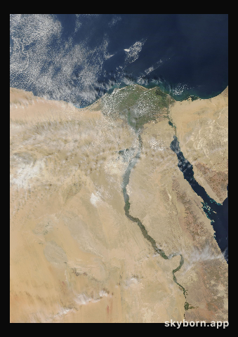 The Earth on 3 November 2013 · Nile Delta and Sinai