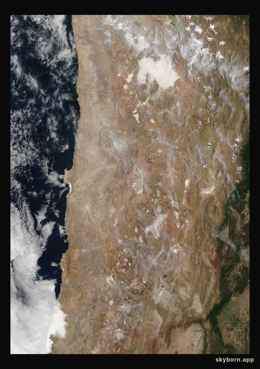 The Earth on 14 November 2013 · Atacama and the Andes