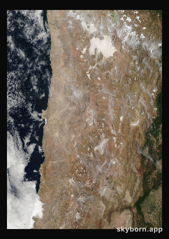 The Earth on 14 November 2013 · Atacama and the Andes