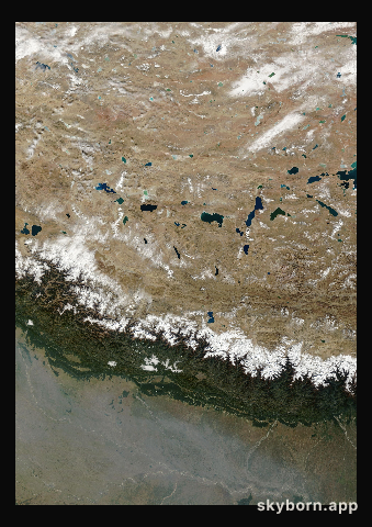 The Earth on 19 November 2013 · Himalaya and Tibet