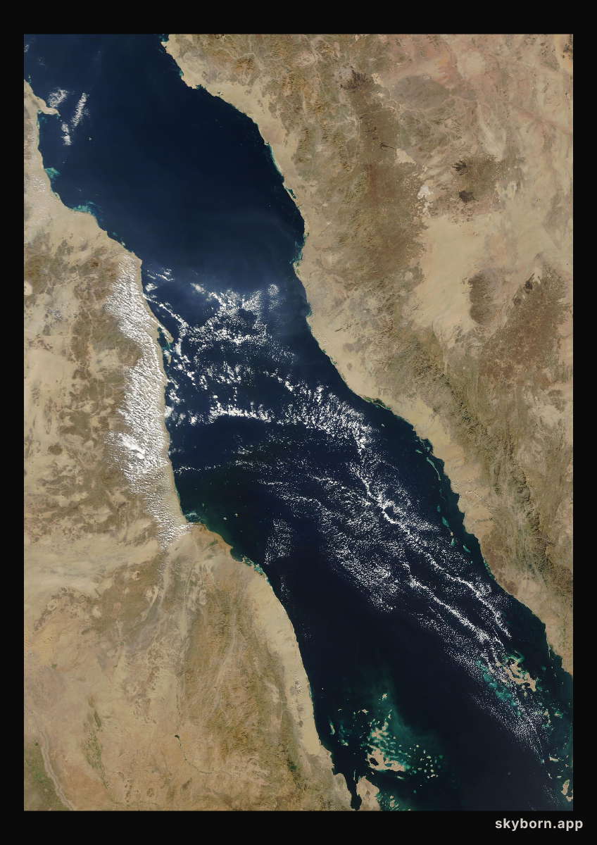 The Earth on 2 December 2013 · Red Sea