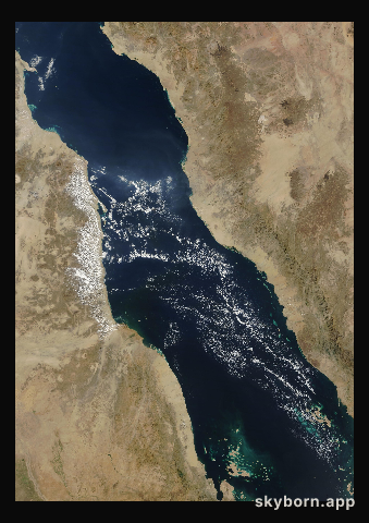 The Earth on 2 December 2013 · Red Sea