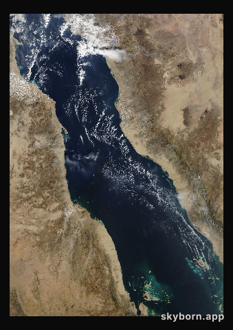 The Earth on 5 December 2013 · Red Sea