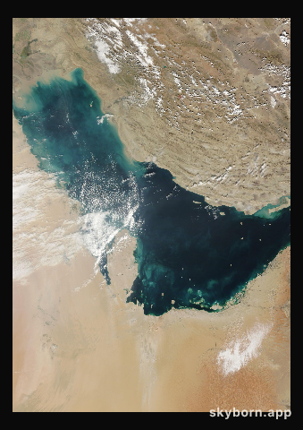 The Earth on 10 December 2013 · Persian Gulf