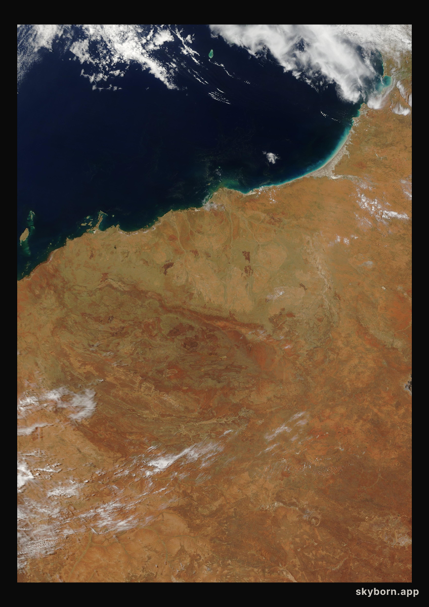 The Earth on 12 December 2013 · Pilbara, Western Australia
