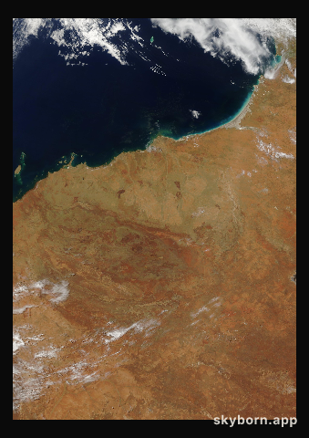 The Earth on 12 December 2013 · Pilbara, Western Australia