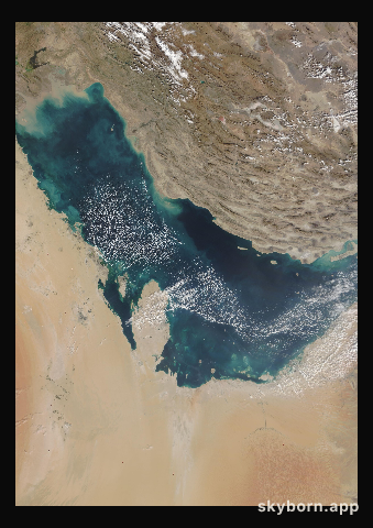 The Earth on 20 December 2013 · Persian Gulf