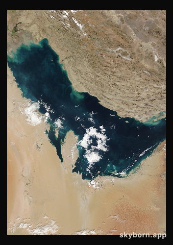 The Earth on 24 December 2013 · Persian Gulf