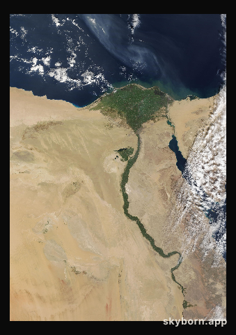 The Earth on 26 December 2013 · Nile Delta and Sinai