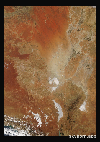The Earth on 5 January 2014 · Lake Eyre, Australia