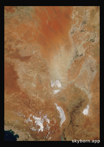 The Earth on 7 January 2014 · Lake Eyre, Australia