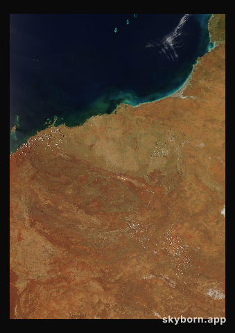 The Earth on 8 January 2014 · Pilbara, Western Australia