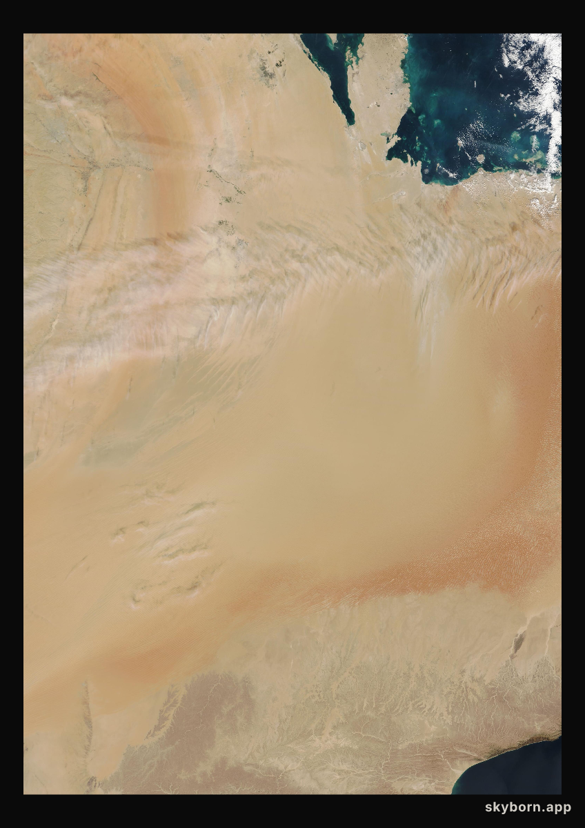 The Earth on 9 January 2014 · Empty Quarter, Arabia