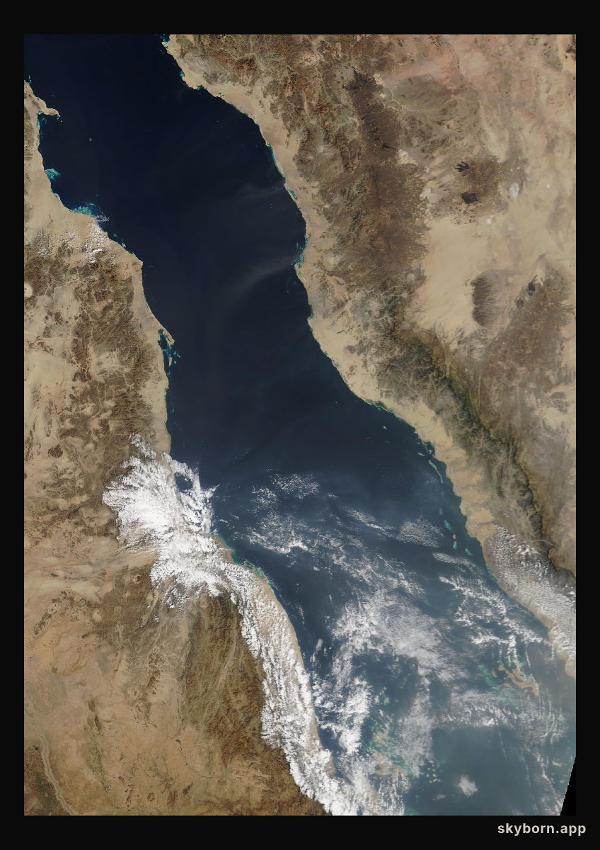 The Earth on 20 January 2014 · Red Sea