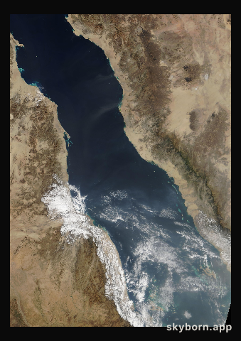 The Earth on 20 January 2014 · Red Sea