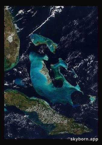 The Earth on 28 January 2014 · Bahamas