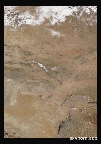 The Earth on 3 February 2014 · Gobi Desert