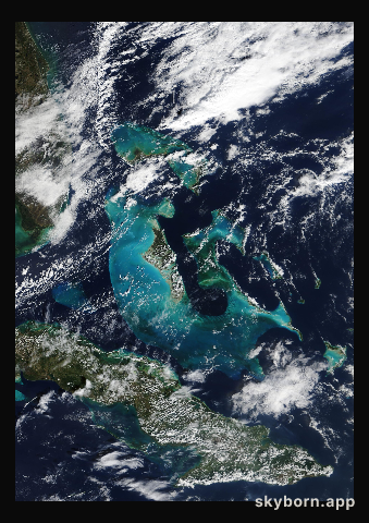 The Earth on 9 February 2014 · Bahamas