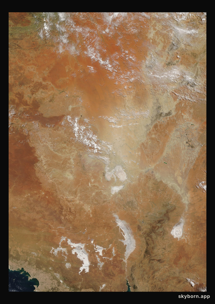 The Earth on 10 February 2014 · Lake Eyre, Australia