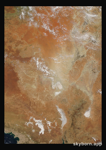 The Earth on 10 February 2014 · Lake Eyre, Australia