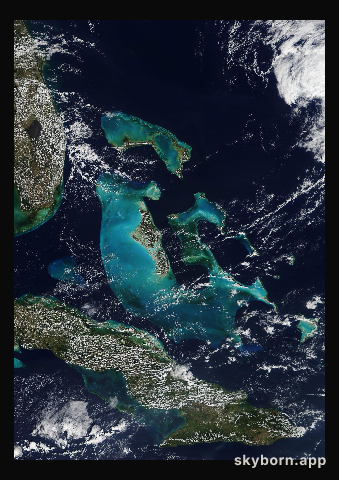 The Earth on 11 February 2014 · Bahamas