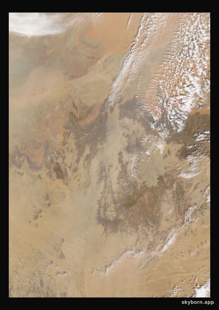 The Earth on 19 February 2014 · Sahara, Algeria