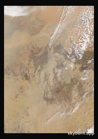 The Earth on 19 February 2014 · Sahara, Algeria