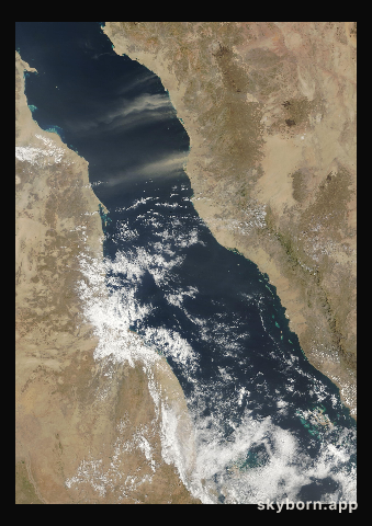 The Earth on 20 February 2014 · Red Sea