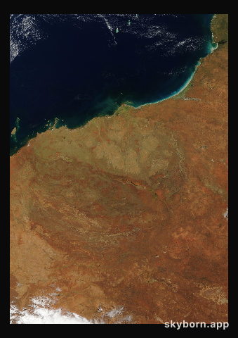 The Earth on 21 February 2014 · Pilbara, Western Australia