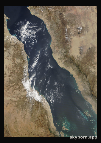 The Earth on 23 February 2014 · Red Sea