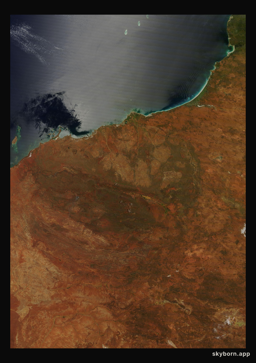 The Earth on 24 February 2014 · Pilbara, Western Australia