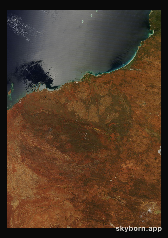 The Earth on 24 February 2014 · Pilbara, Western Australia