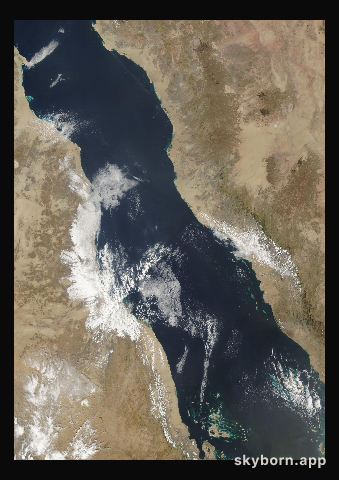 The Earth on 27 February 2014 · Red Sea