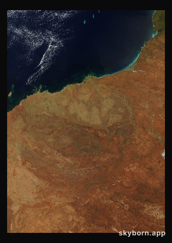 The Earth on 28 February 2014 · Pilbara, Western Australia