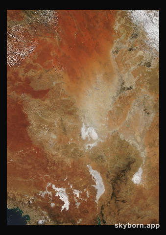 The Earth on 1 March 2014 · Lake Eyre, Australia