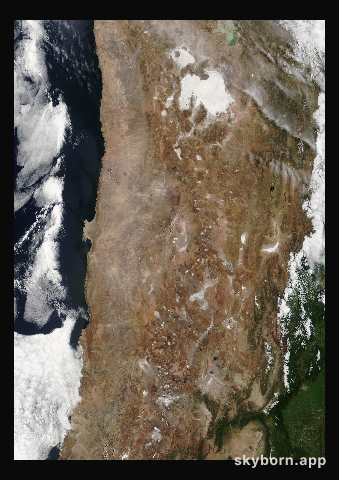 The Earth on 4 March 2014 · Atacama and the Andes