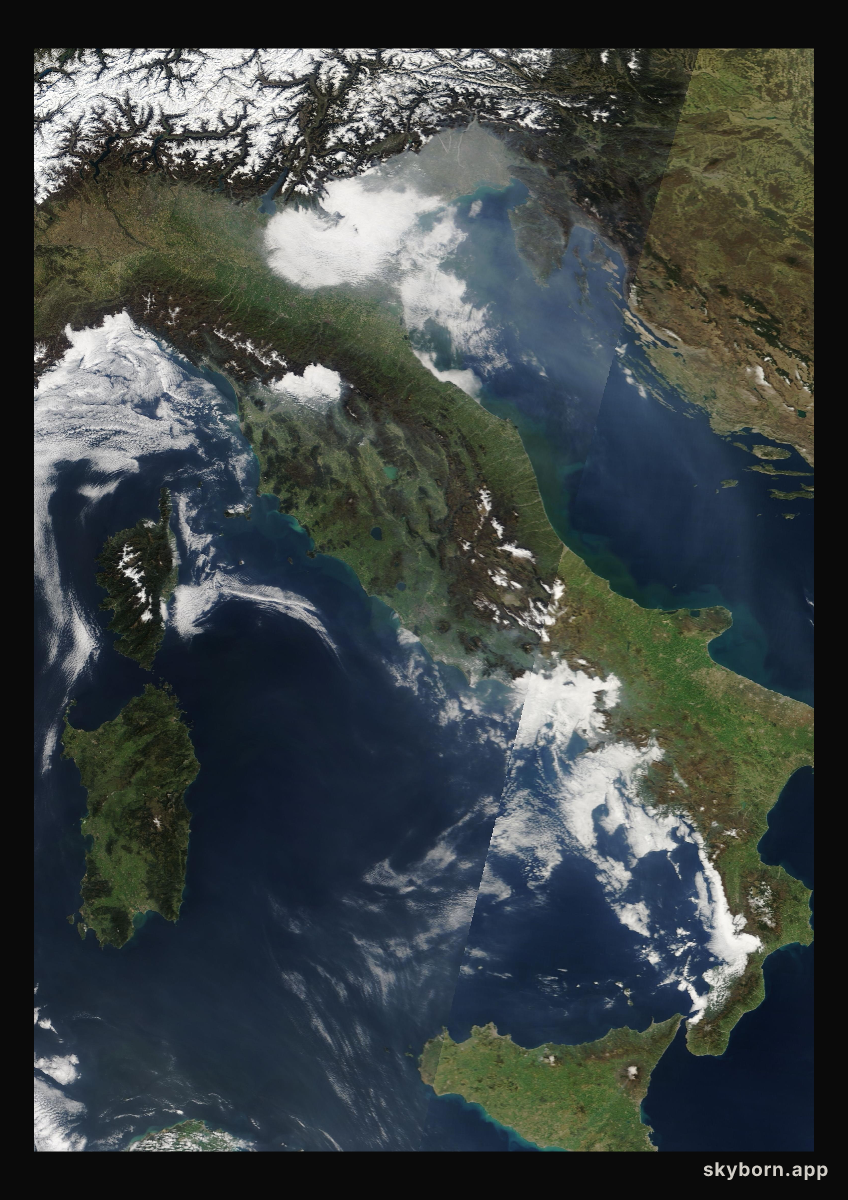 The Earth on 17 March 2014 · Italy and the Adriatic