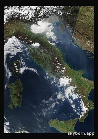 The Earth on 17 March 2014 · Italy and the Adriatic