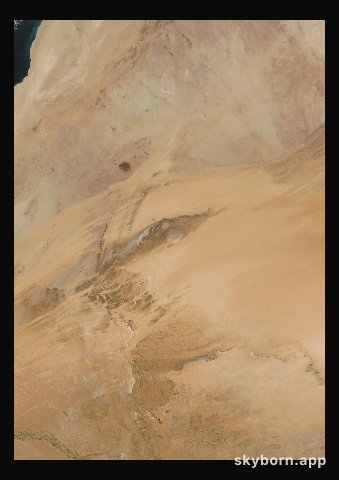 The Earth on 18 March 2014 · Eye of the Sahara, Mauritania